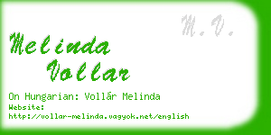 melinda vollar business card